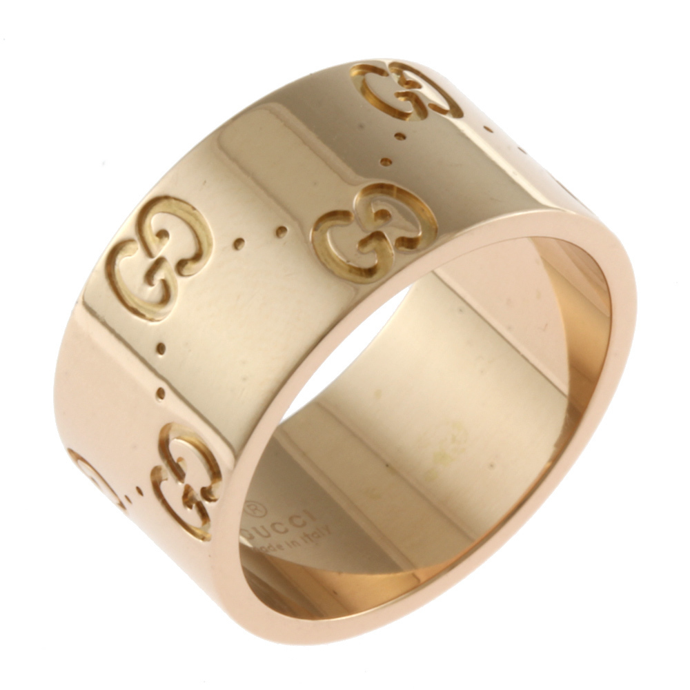 Gucci Icon Wide Ring No 9.5 18k K18 Pink Gold